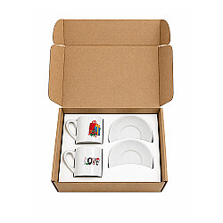 Hediyelik İkili Kahve Fincan Kutusu 36'lı Paket - 17x24x7cm - 3