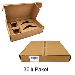Hediyelik İkili Kahve Fincan Kutusu 36'lı Paket - 17x24x7cm - NobbyStar