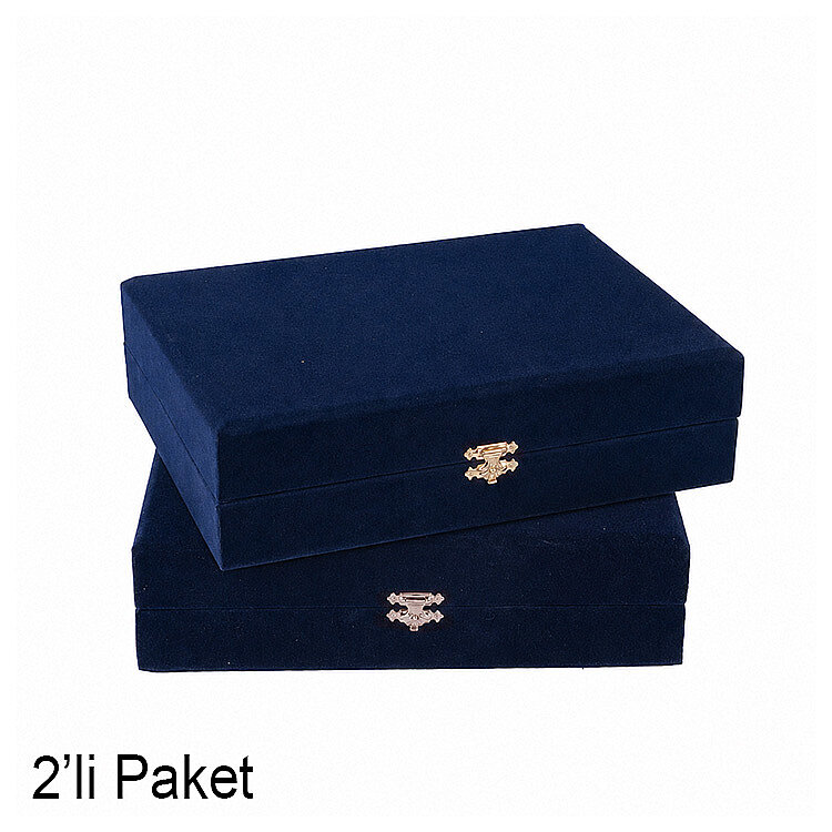 İkili Kahve Fincanı Kadife Kutusu 18x25cm - 2'li Paket - 3