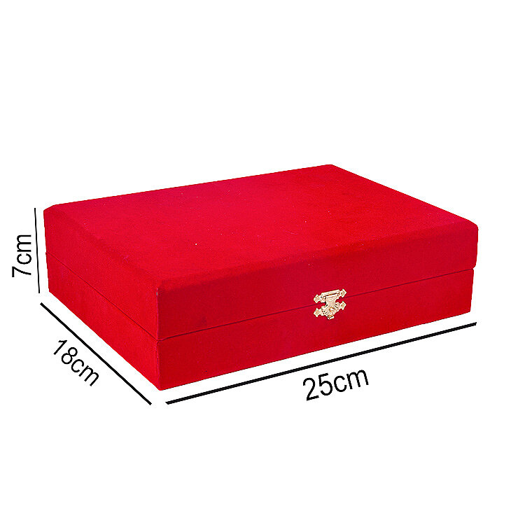 İkili Kahve Fincanı Kadife Kutusu 18x25cm - 2'li Paket - 7