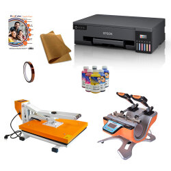 İkili Kupa ve A3 Pres Transfer Baskı Seti - Goldpix