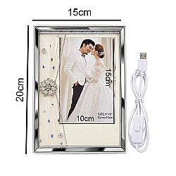 İnci Taşlı Led Işıklı Fotoğraf Çerçevesi - 4