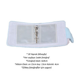 İnstax Peluş Polakart Fotoğraf Albümü - 60 Kapasite - 2