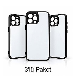 iPhone 13 Pro Max Süblimasyon Telefon Kılıfı - 3'lü Paket - NobbyStar