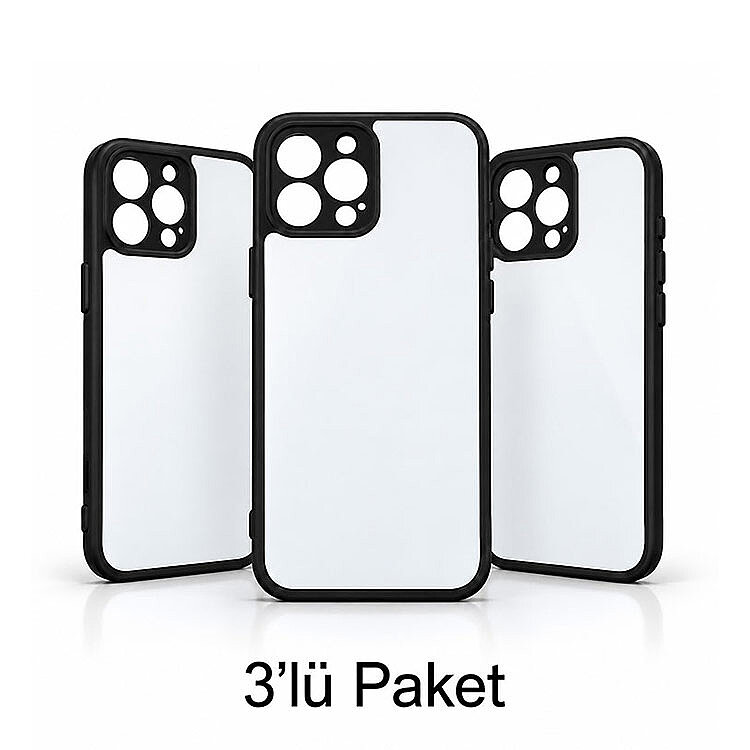 iPhone 13 Pro Max Süblimasyon Telefon Kılıfı - 3'lü Paket - 1
