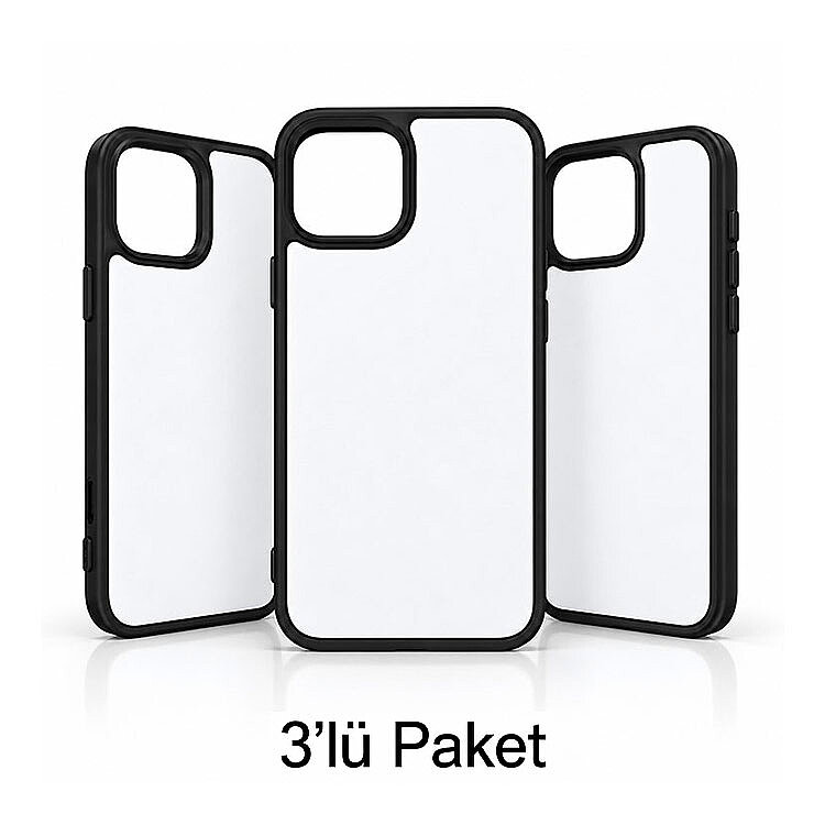 iPhone 13 Süblimasyon Telefon Kılıfı - 3'lü Paket - 1