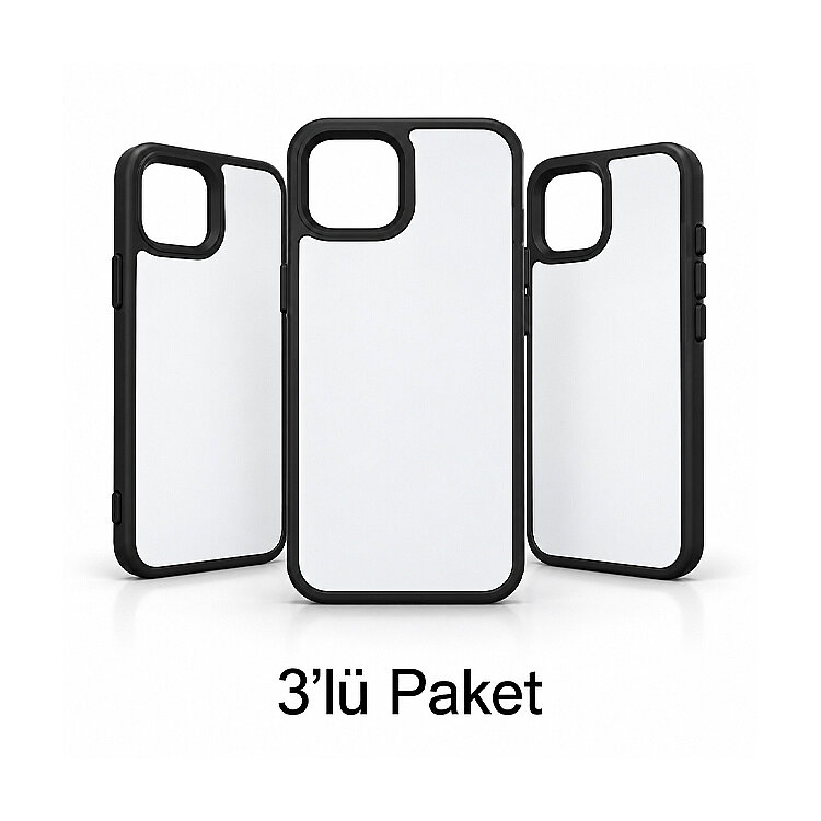 iPhone 14 Süblimasyon Telefon Kılıfı - 3'lü Paket - 1