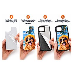 iPhone 15 Pro Süblimasyon Telefon Kılıfı - 3'lü Paket - 3