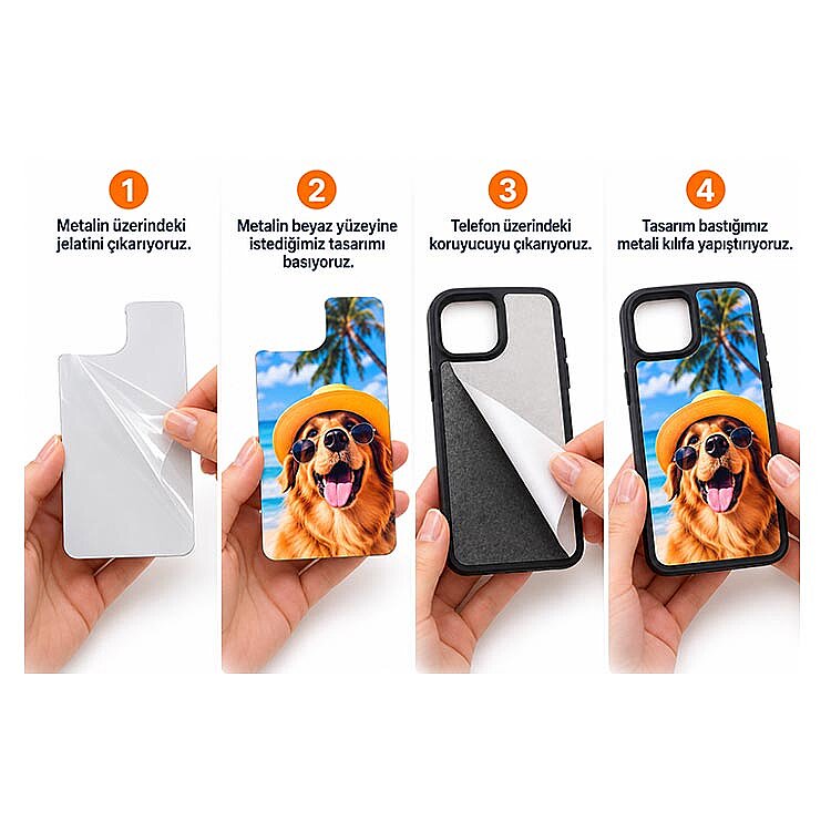 iPhone 15 Pro Süblimasyon Telefon Kılıfı - 3'lü Paket - 3