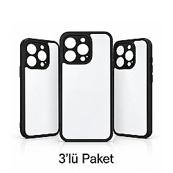 iPhone 16 Pro Max Süblimasyon Telefon Kılıfı - 3'lü Paket - NobbyStar