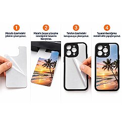 iPhone 16 Pro Max Süblimasyon Telefon Kılıfı - 3'lü Paket - 3