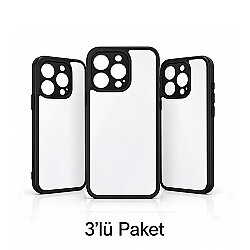 iPhone 16 Pro Süblimasyon Telefon Kılıfı - 3'lü Paket - NobbyStar