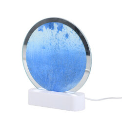 Işıklı Dekoratif Yuvarlak Sulu Kum Saati - 10