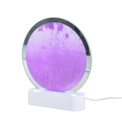 Işıklı Dekoratif Yuvarlak Sulu Kum Saati - 11