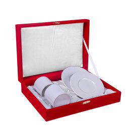 Kadife İkili Kahve Fincan Kutusu 18x25cm- 2'li Paket - 7
