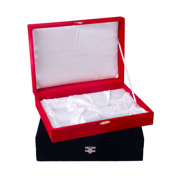 Kadife İkili Kahve Fincan Kutusu 18x25cm- 2'li Paket - 3