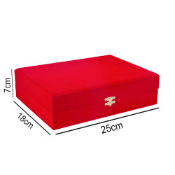 Kadife İkili Kahve Fincan Kutusu 18x25cm- 2'li Paket - 9