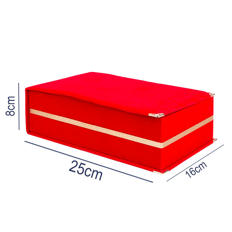 Kadife Kristal Cam Plaket Kutusu 16x25cm - 2'li Paket - 7