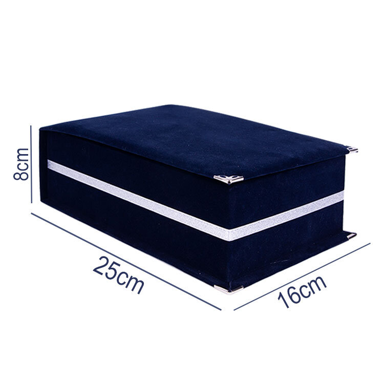 Kadife Kristal Cam Plaket Kutusu 16x25cm - 2'li Paket - 8