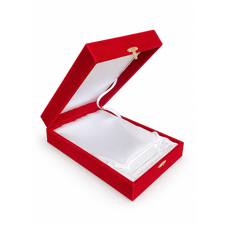 Kadife Kristal Cam Plaket Kutusu 16x26cm - 2'li Paket - 4