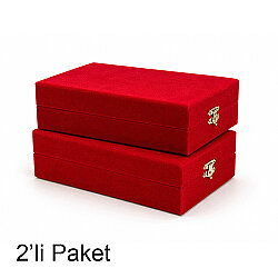 Kadife Kristal Cam Plaket Kutusu 16x26cm - 2'li Paket - NobbyStar (1)