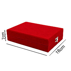 Kadife Kristal Cam Plaket Kutusu 16x26cm - 2'li Paket - 8