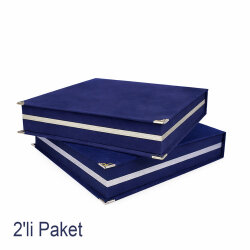 Kadife Plaket Tabak Kutusu 23x23cm - 2'li Paket - NobbyStar (1)