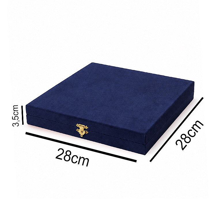 Kadife Tabak Plaket Kutusu 28x28cm - 2'li Paket - 7