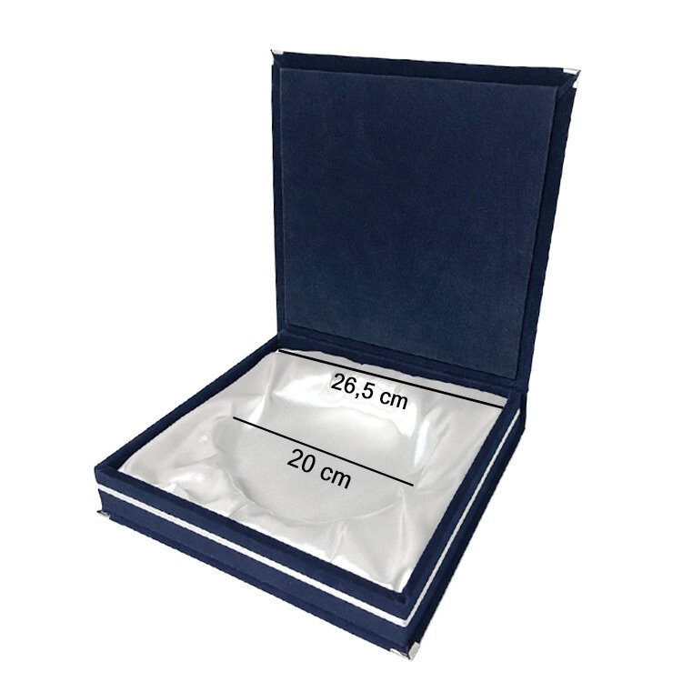 Kadife Tabak Plaket Kutusu 29x29cm - 2'li Paket - 7