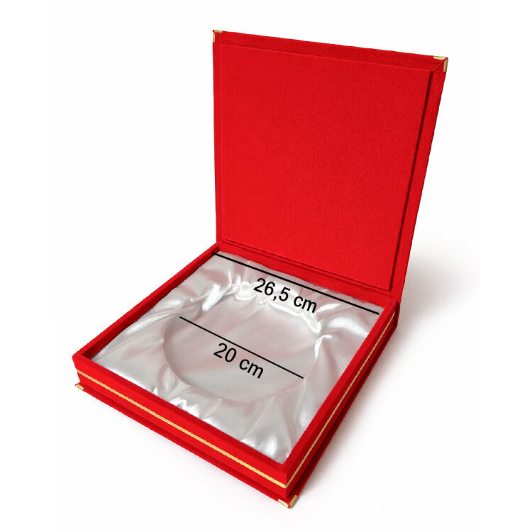 Kadife Tabak Plaket Kutusu 29x29cm - 2'li Paket - 4
