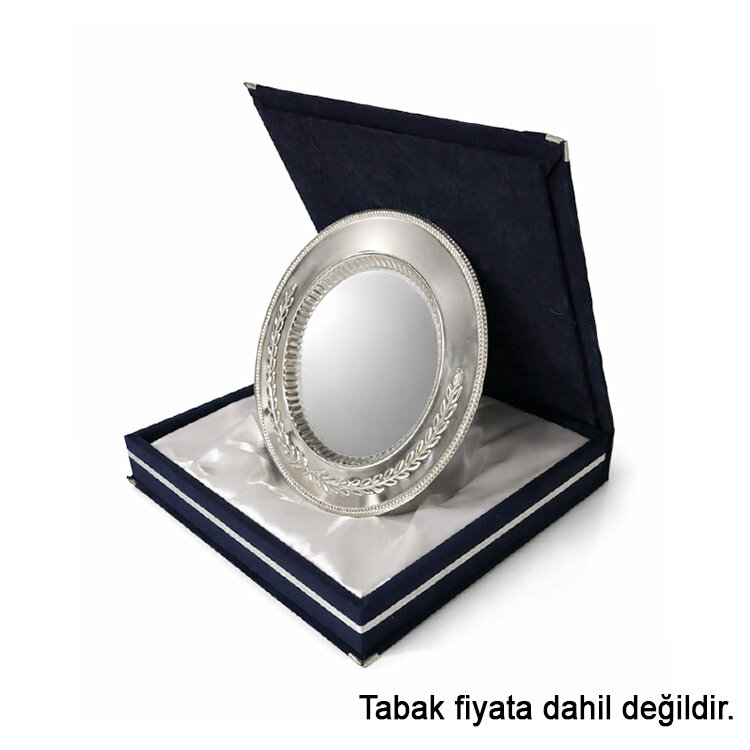 Kadife Tabak Plaket Kutusu - 29x29cm - 4