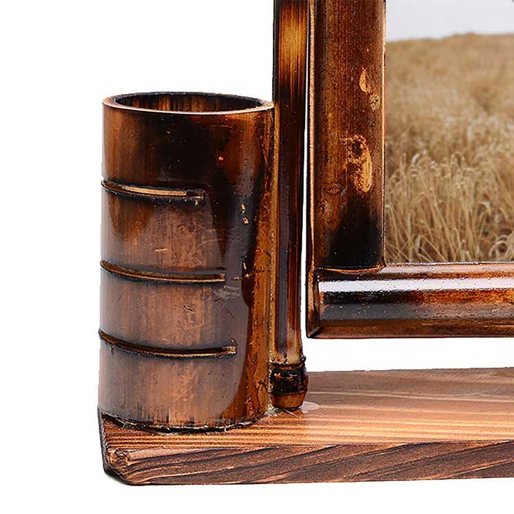 Salıncaklı Bambu Kalemlik Fotoğraf Çerçevesi - 2