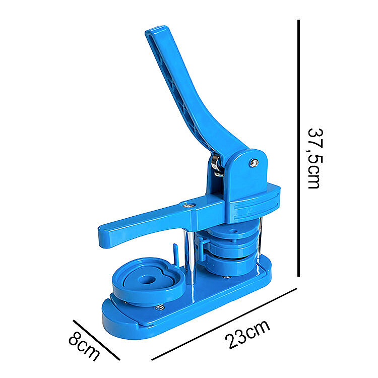 Kalp Buton Rozet Pres Baskı Makinesi - 52x57mm - 4