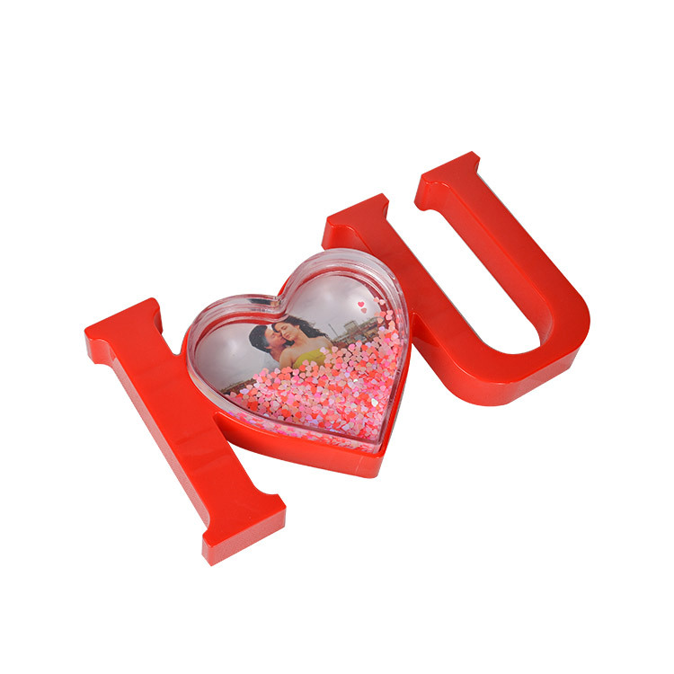 Kalpli I Love You Kar Küresi - 12x22cm - 5