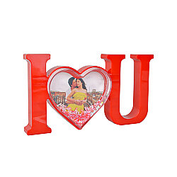 Kalpli I Love You Kar Küresi - 12x22cm - NobbyStar