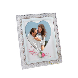 Kalpli Led Işıklı Kristal Fotoğraf Çerçevesi - 20x25cm - 1