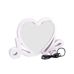 Kalpli Love Sihirli Ayna - Led Işıklı Çerçeve - 3