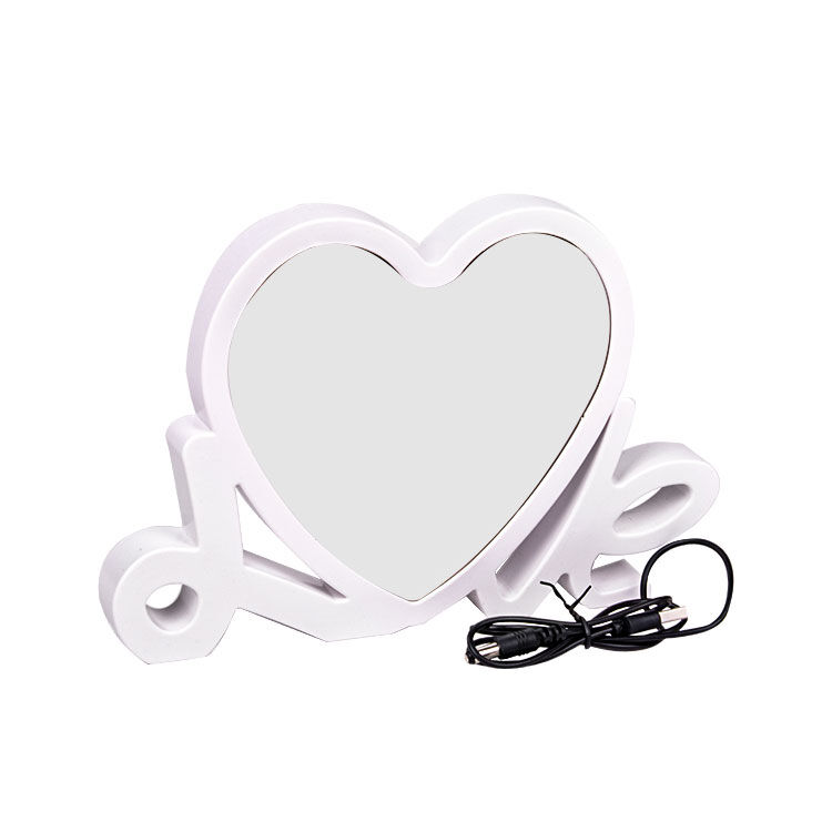 Kalpli Love Sihirli Ayna - Led Işıklı Çerçeve - 3