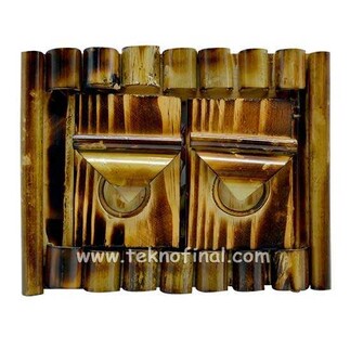 Kapaklı Yatay Bambu Fotoğraf Çerçevesi - 10x15 - Thumbnail
