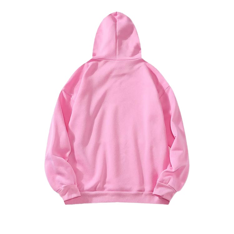 Kapşonlu Pembe Sweatshirt - 5
