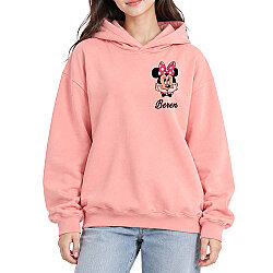 Kapşonlu Pembe Sweatshirt - NobbyStar (1)