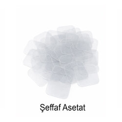 Kare Buton Rozet Malzeme Seti - 100 Adet - 3