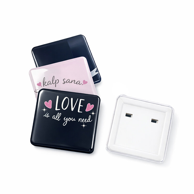 Kare Buton Rozet Malzeme Seti - 100 Adet - 2