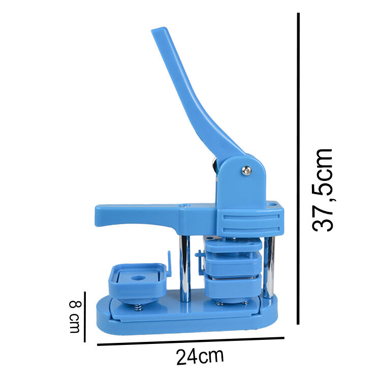 Kare Buton Rozet Pres Baskı Makinesi - 50mm - 7