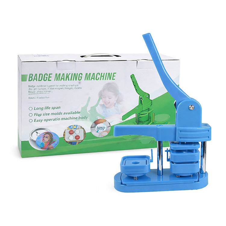 Kare Buton Rozet Pres Baskı Makinesi - 50mm - 1