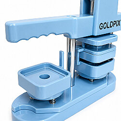 Kare Buton Rozet Pres Baskı Makinesi V2 Yeni Tip - 50mm - Goldpix (1)