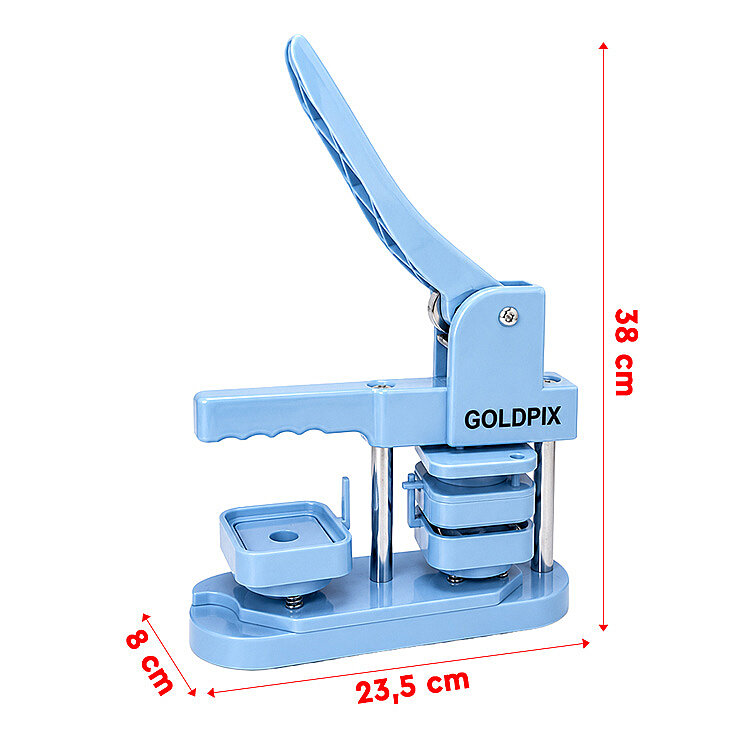 Kare Buton Rozet Pres Baskı Makinesi V2 Yeni Tip - 50mm - 6