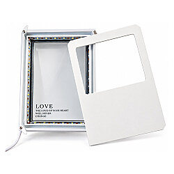 Kelebek ve Kuru Çiçekli Led Işıklı Fotoğraf Çerçevesi - 4