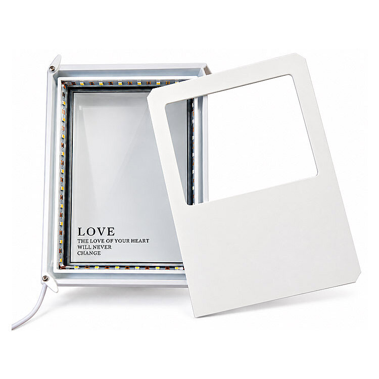 Kelebek ve Kuru Çiçekli Led Işıklı Fotoğraf Çerçevesi - 4