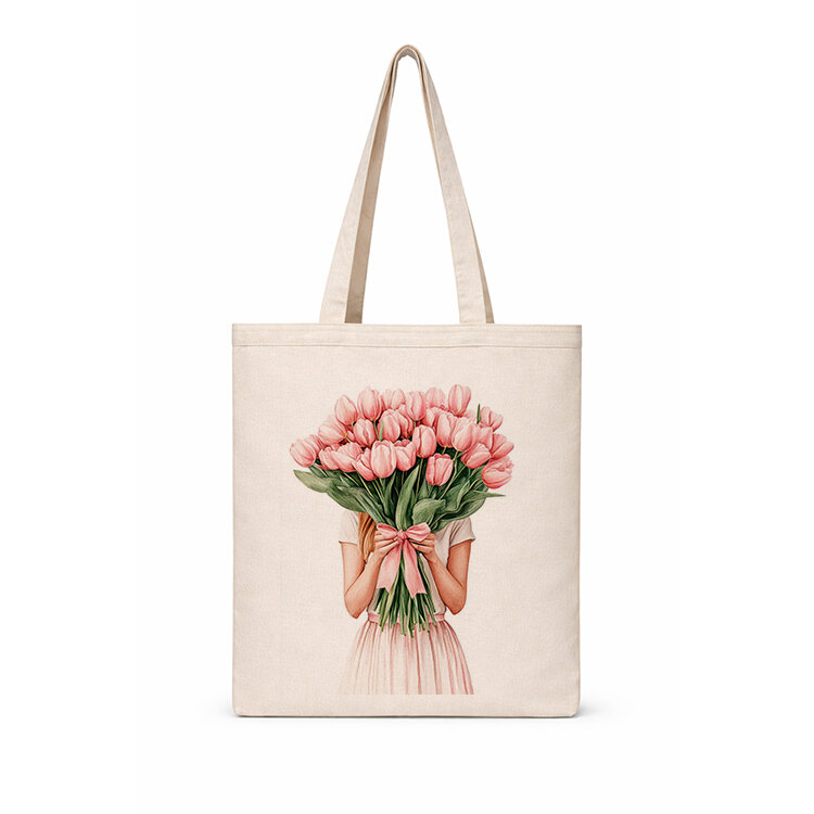 Keten Fiora Askılı Bez Çanta - 4